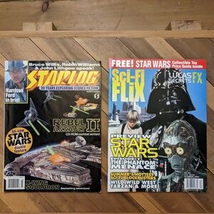 Starlog and Sci-Fi Flix Magazines